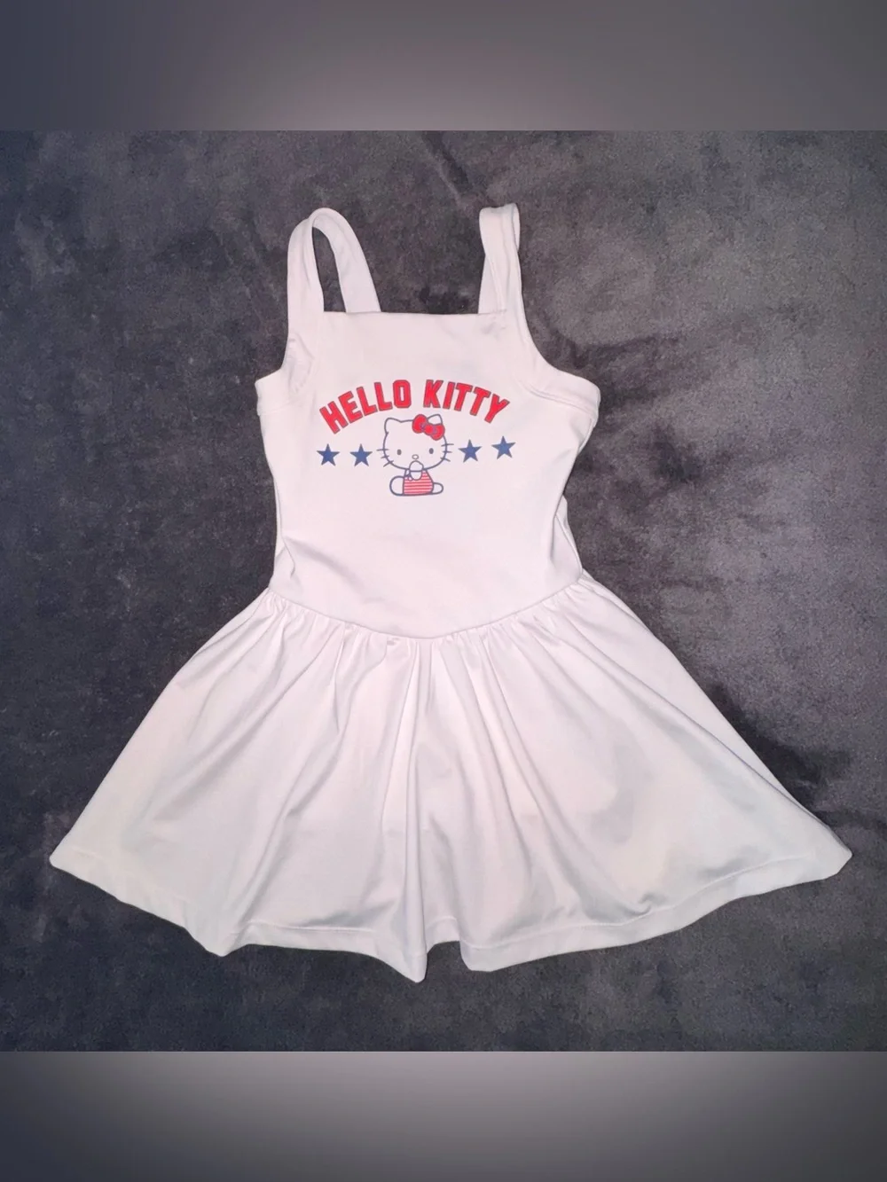 Girls Hello Kitty White Athletic Dress Sleeveless Toddler size 4T
